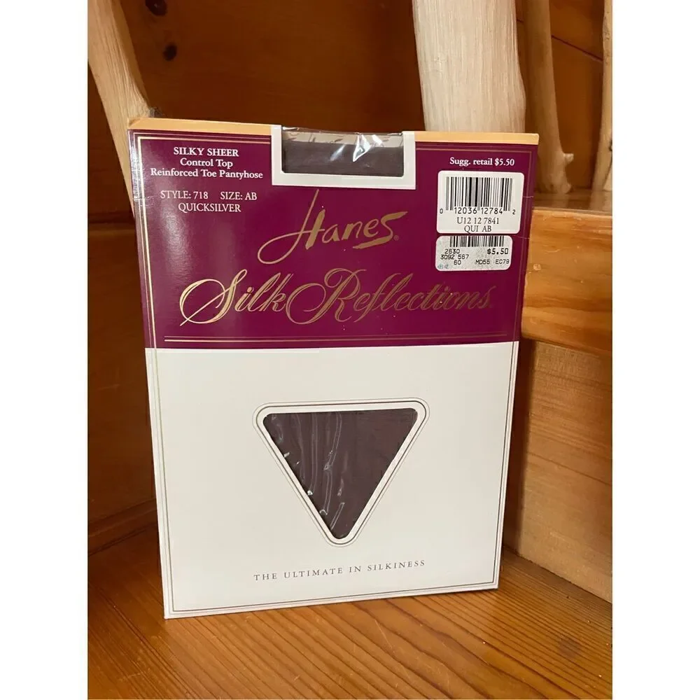 Vintage Hanes Silk Reflections Silky Sheer AB Pantyhose